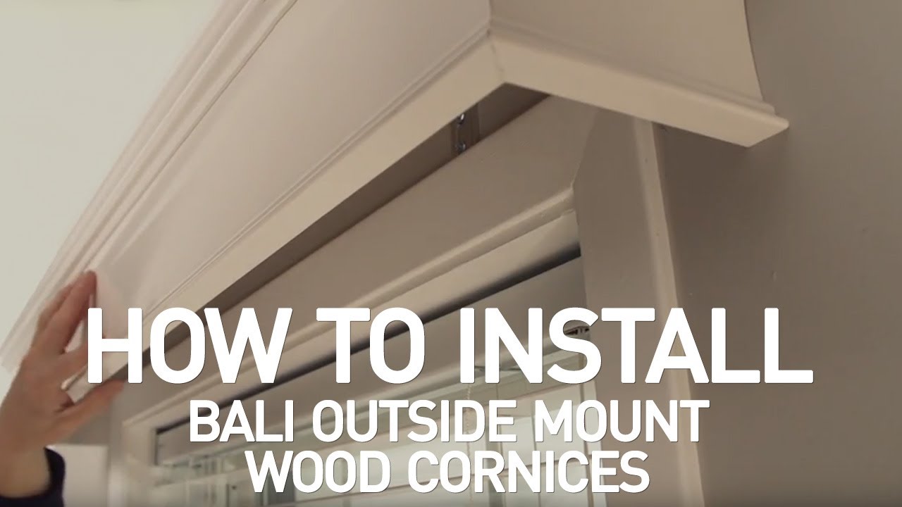 How to Install Bali Wood Cornices - Outside Mount