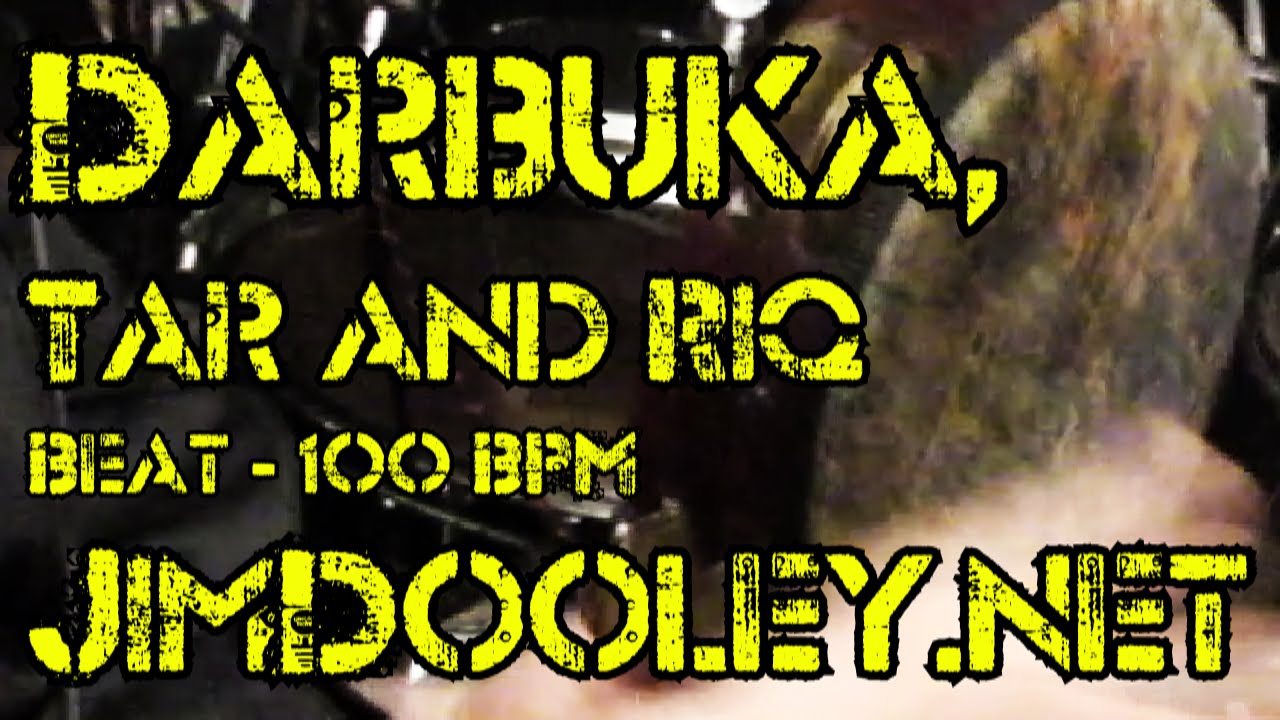 Tar, Riq and Darbuka Beat 100 BPM JimDooley.net