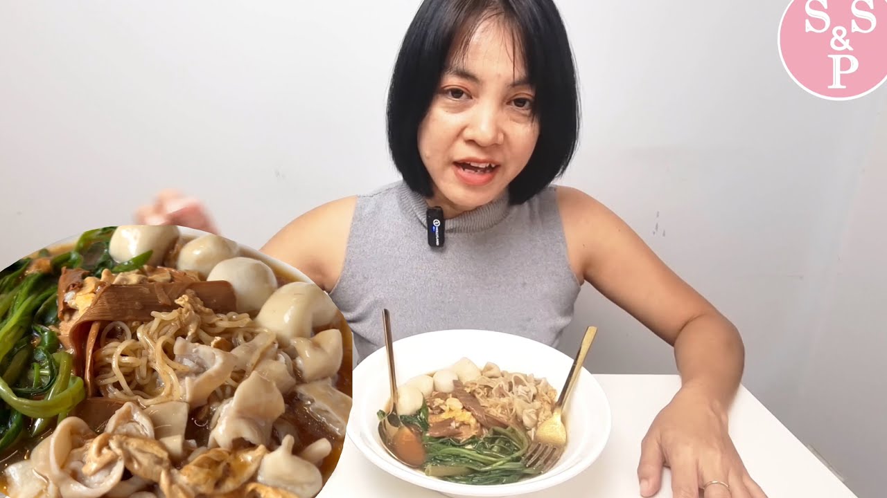ပလုံးပထွေးကော်ရည် ရှိတာနဲ့ချက်ဝါးတီး Glutinous soup with pork intestines