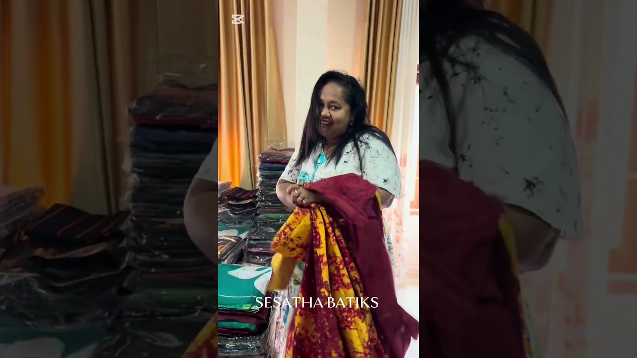 Batik Three Colours Saree Promotion | 5950LKR | 0711006094 @SesathaBatiks 