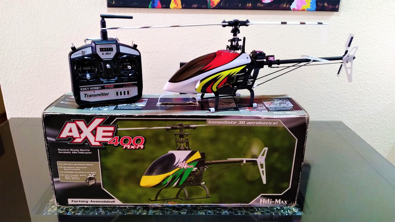 Helicopter Helimax Axe 450 RED Canopy  Conversion Flybarless Gascon !!!!!