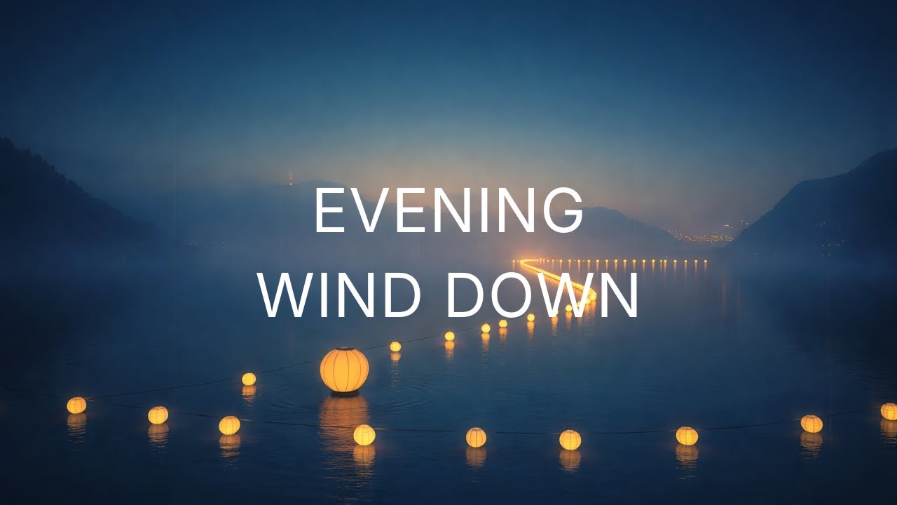 Evening Calm 🌙 City Lights Fading | Night Relax Ambient Music