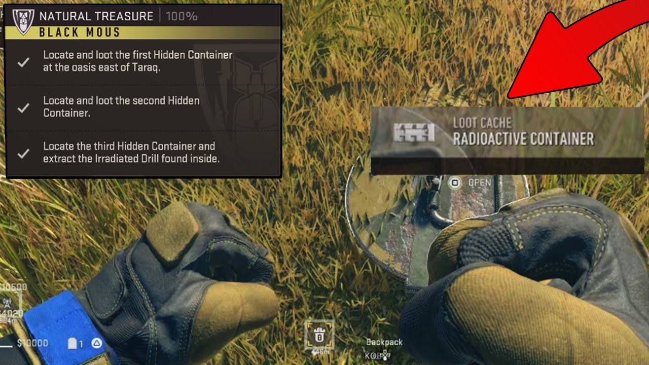 DMZ: NATIONAL TREASURE BLACK MOUS TIER 3! LOCATE AND LOOT HIDDEN CONTAINER at OASIS EAST OF TARAQ