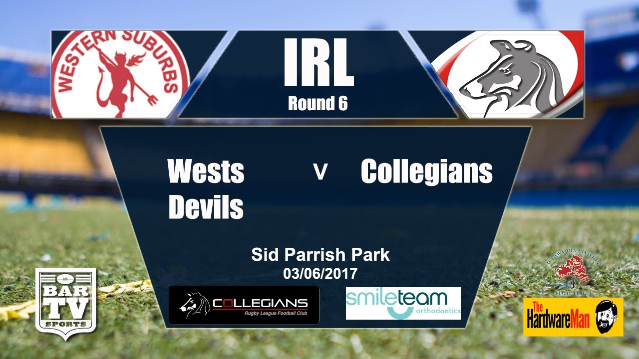 2017 IRL Round 6 Full Match Replay - Wests Devils Vs Collegians