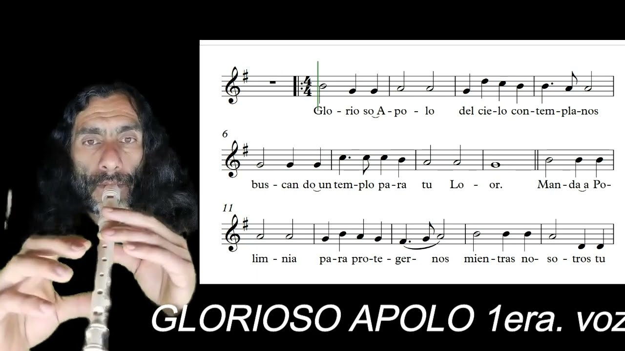 GLORIOSO APOLO - Samuel Webbe - Música para el Pentatlón - Música Waldorf - Tutorial para la voz 1