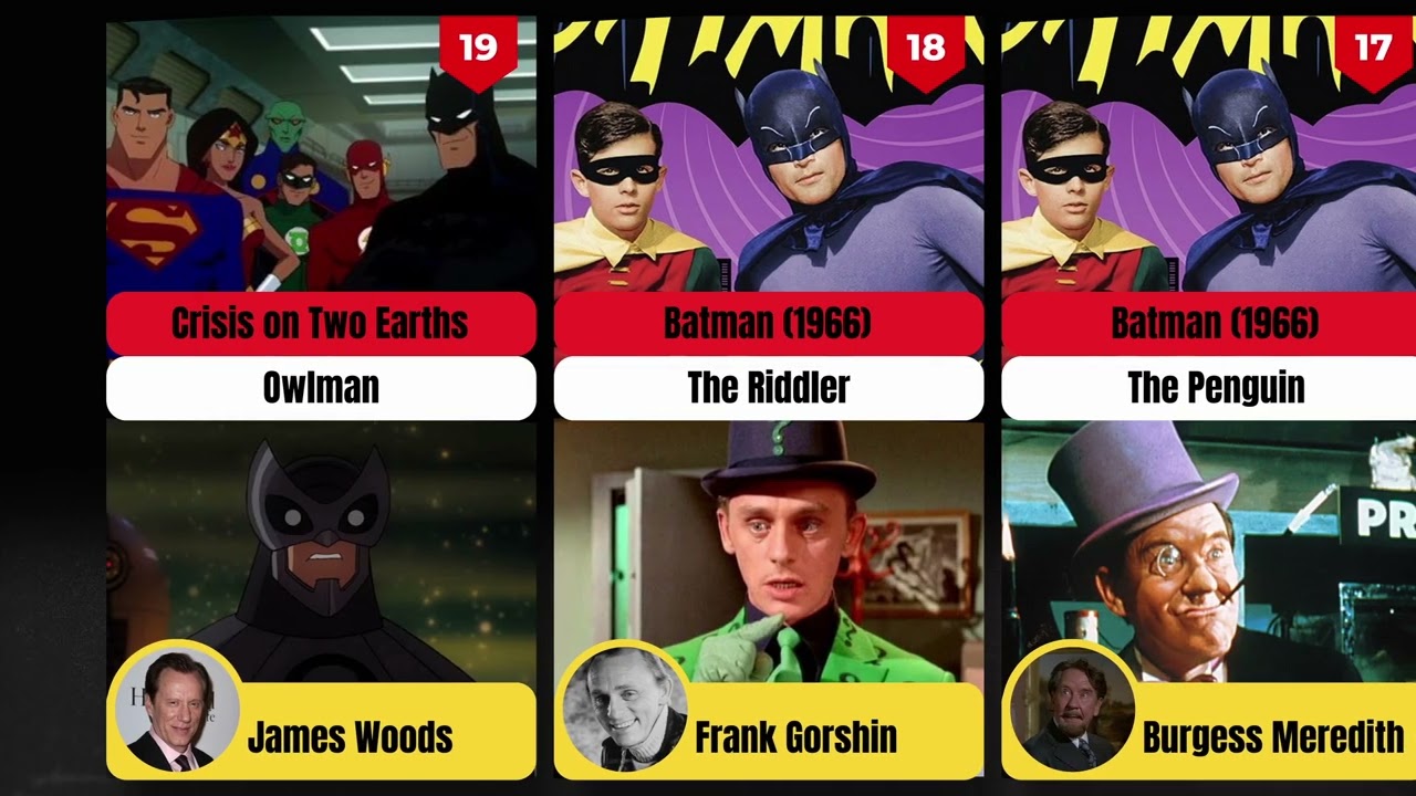 Ranking All Batman Movie Villains From Weakest to Most Iconic