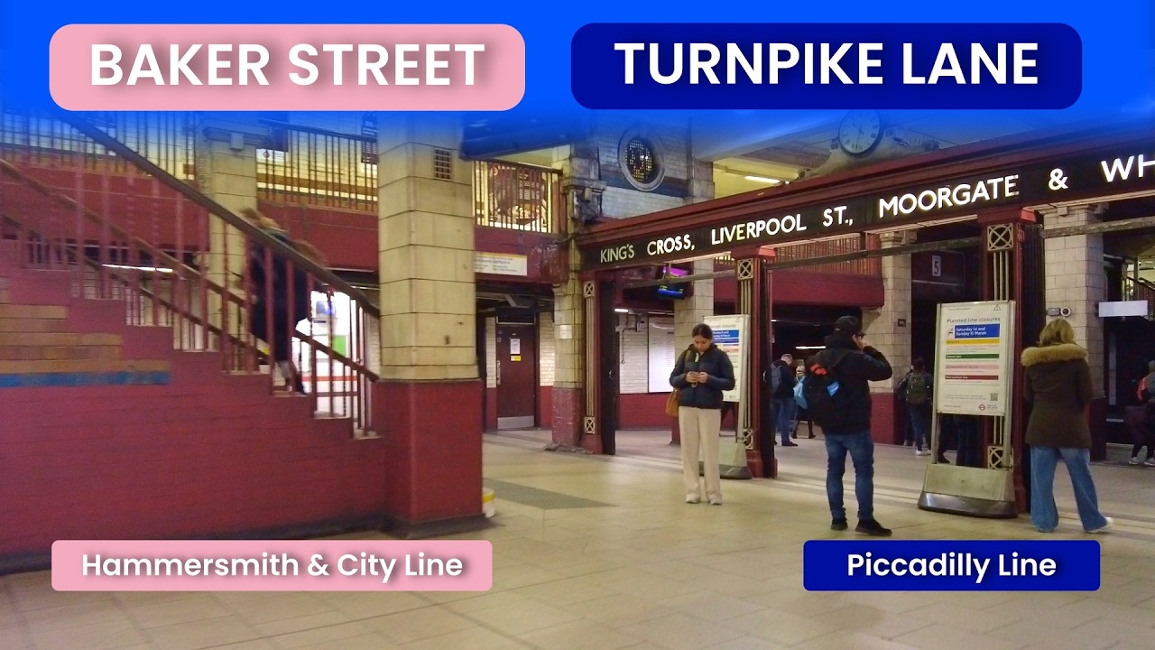 First Person Journey: Baker Street to Turnpike Lane via King’s Cross | H&C & Piccadilly Line