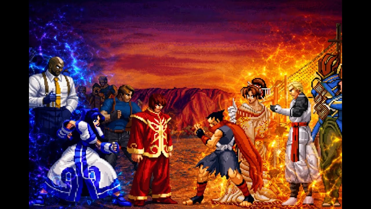 [KOF Mugen] Leon, Nakoruru, Jin, Seth vs Saizo, Mai, Hokutomaru, Andy [ 4vs4 ]