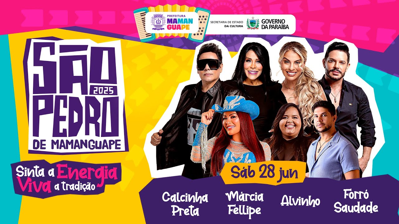 SÃO PEDRO DE MAMANGUAPE 2025 - DIA 28 | CALCINHA PRETA | MARCIA FELIPE |FORRÓ SAUDADE | ALVINHO