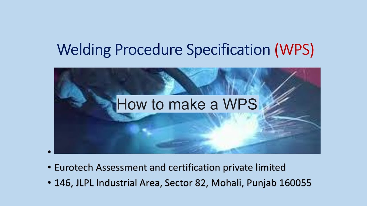WPS (Welding Procedure Specification) (Language English)