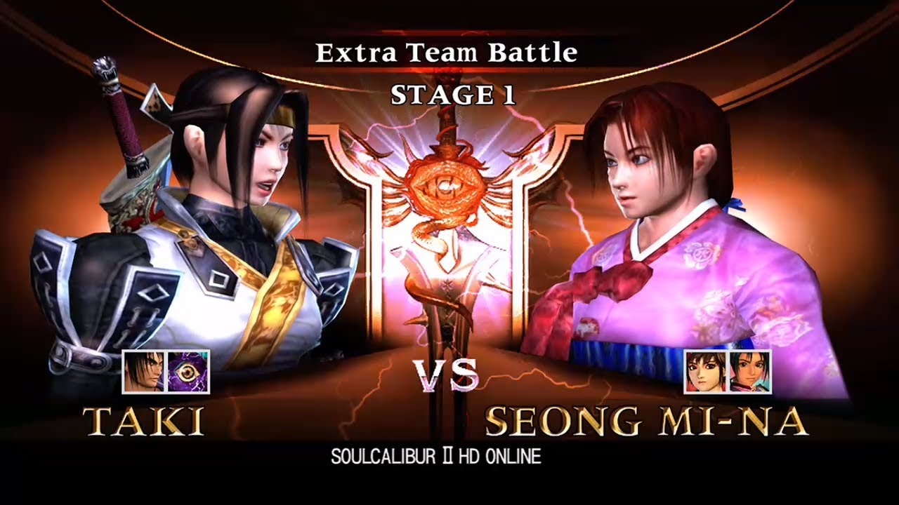 Soulcalibur 2 HD Extremely Hard Extra Team Battle with Taki, Charade and Mitsurugi
