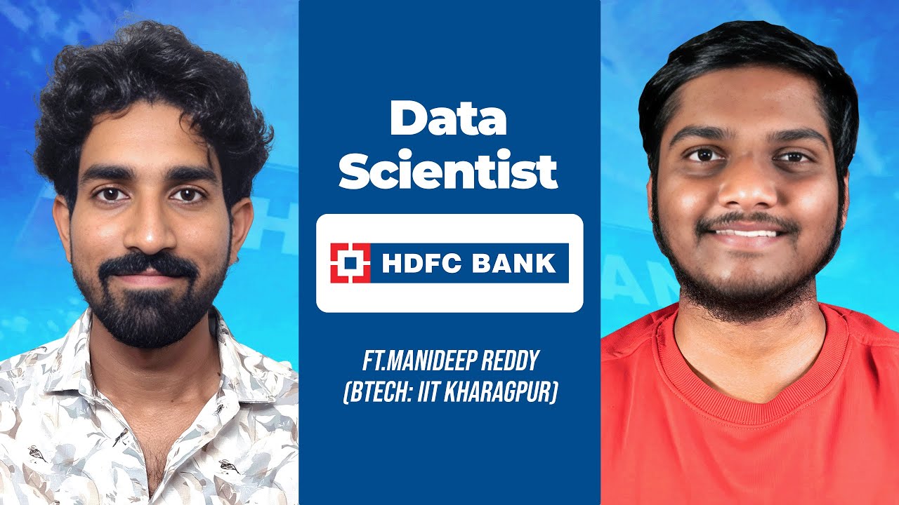 How he cracked HDFC Bank as Data Scientist from Mechanical Engineering ft.Manideep Reddy