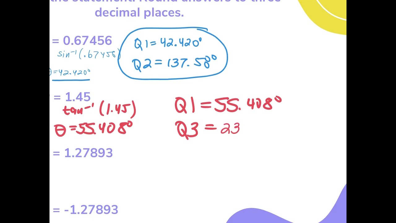 02.19 Alg2H 5.4 Solving triangles PART 2 CALCULATOR (Use for 5.3 Day 3 HW)