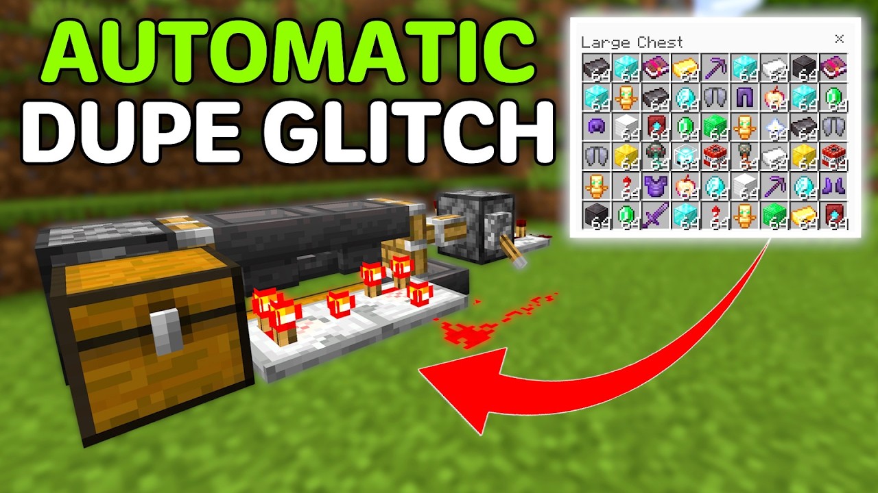 NEW WORKING AUTOMATIC DUPE GLITCH v26.21 In Minecraft Bedrock!