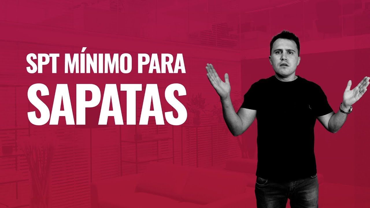 SPT m&iacute;nimo para Sapatas
