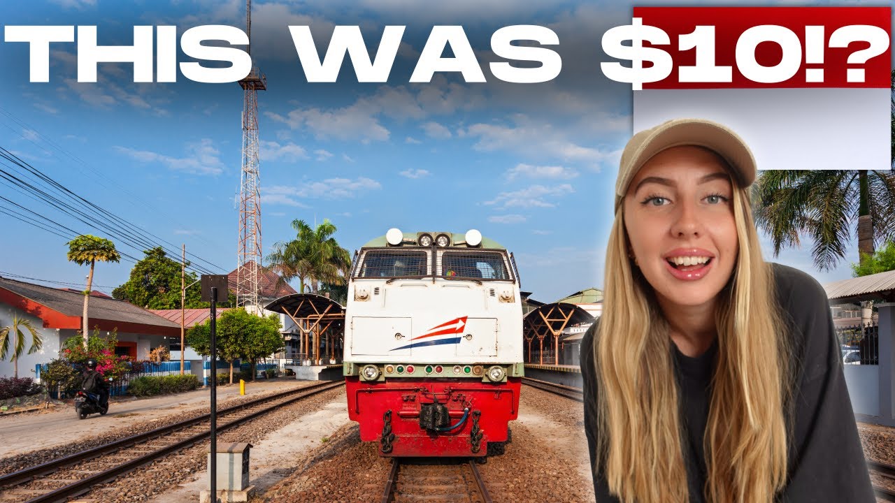 $10 Economy Class Train From Jakarta to Bandung 🇮🇩