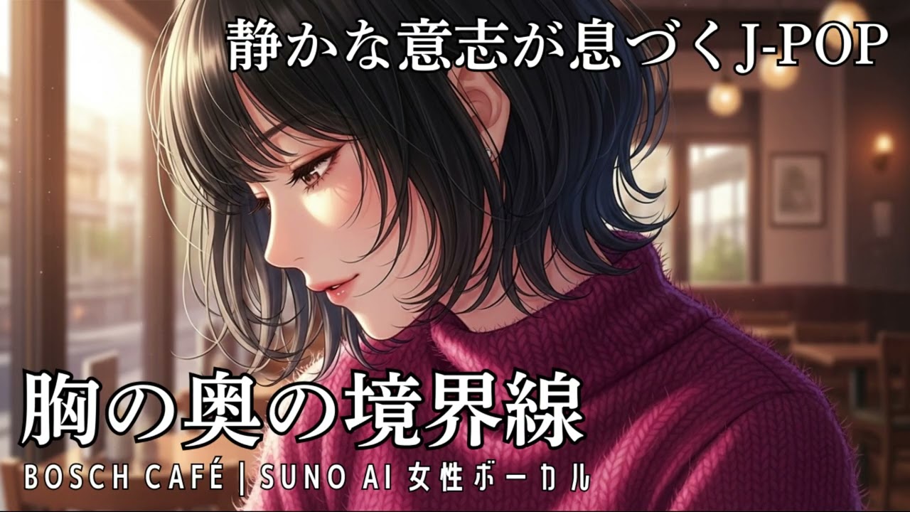 胸の奥の境界線 | 静かな意志が息づく、ミニマル・オルタナJ-Pop #AI作曲 #オリジナル曲 #suno #sunoai #sunoaisong #jpop #indiepop