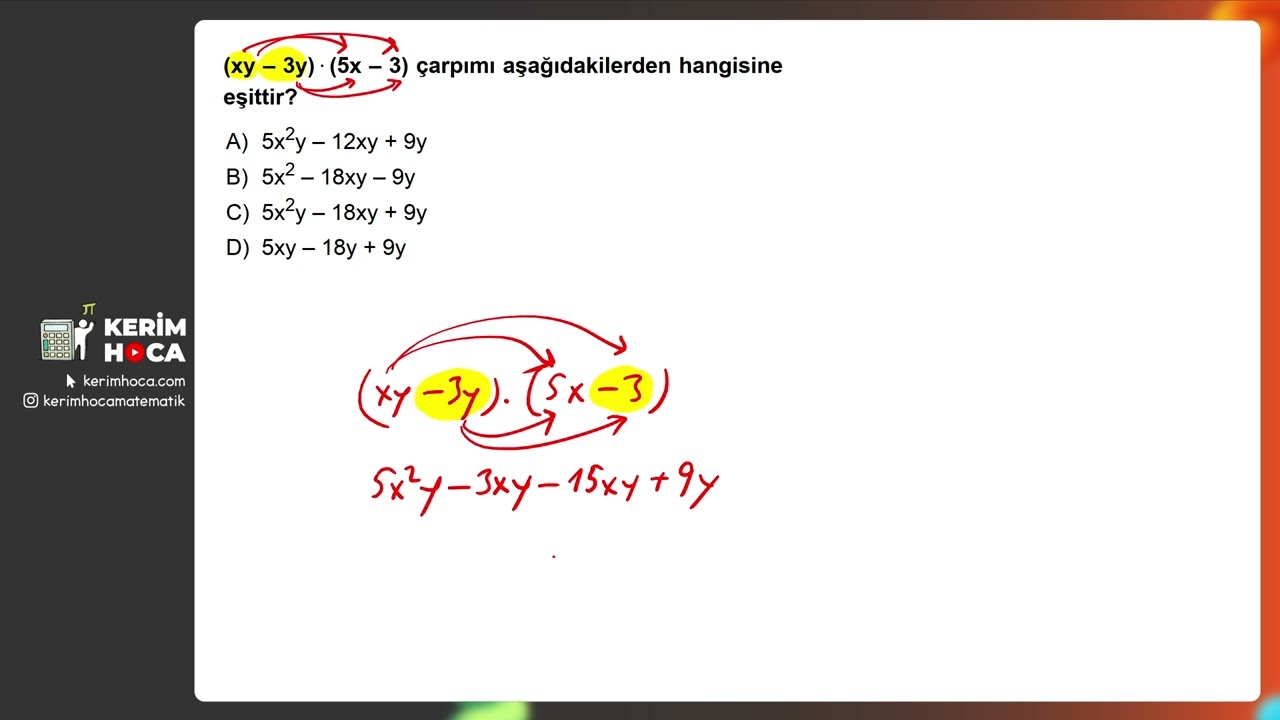 LGS Cebirsel İfadeler ve Özdeşlikler MEB Soruları 20260308 135011