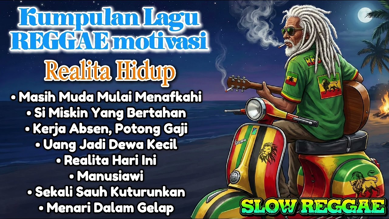 Kumpulan Lagu Motivasi - Slow Reggae | Teman Kerja 🌴🎸🌅🎶🌊
