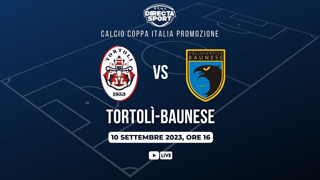 Calcio Coppa Italia Sardegna Promozione 1° Turno - Andata - Tortolì - Baunese (5-2)