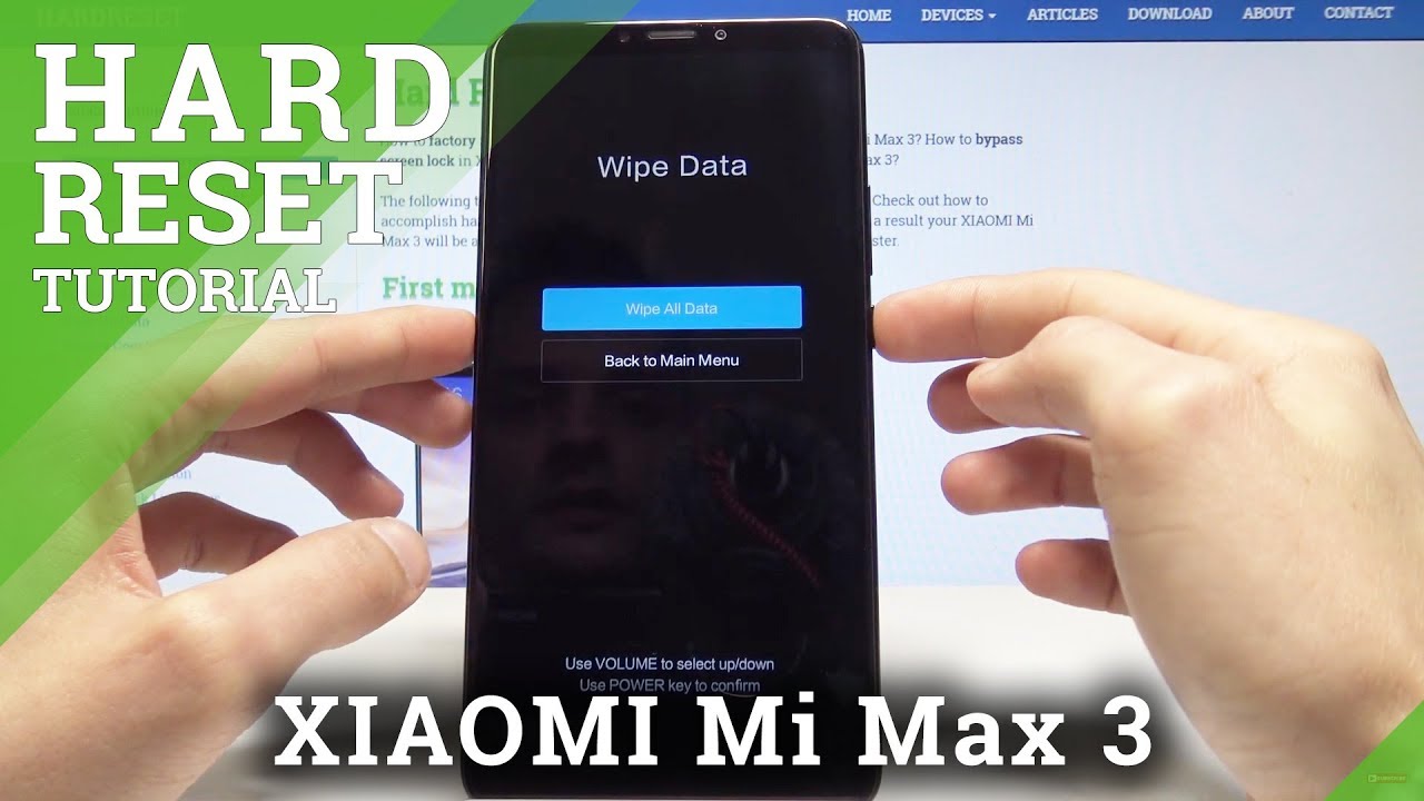 Аппаратный сброс настроек XIAOMI Mi Max 3 — обход блокировки экрана / стирание данных