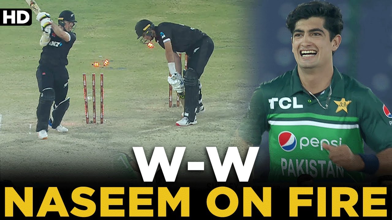 W - W | 2 Wickets in 2 Balls | Naseem Shah is on Fire | Pakistan vs New Zealand | 1st ODI | MZ2L