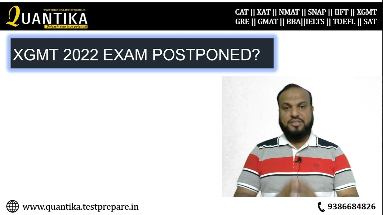 XGMT 2022 EXAM DATE POSTPONED?? #XGMT #EQ #XGMT2022