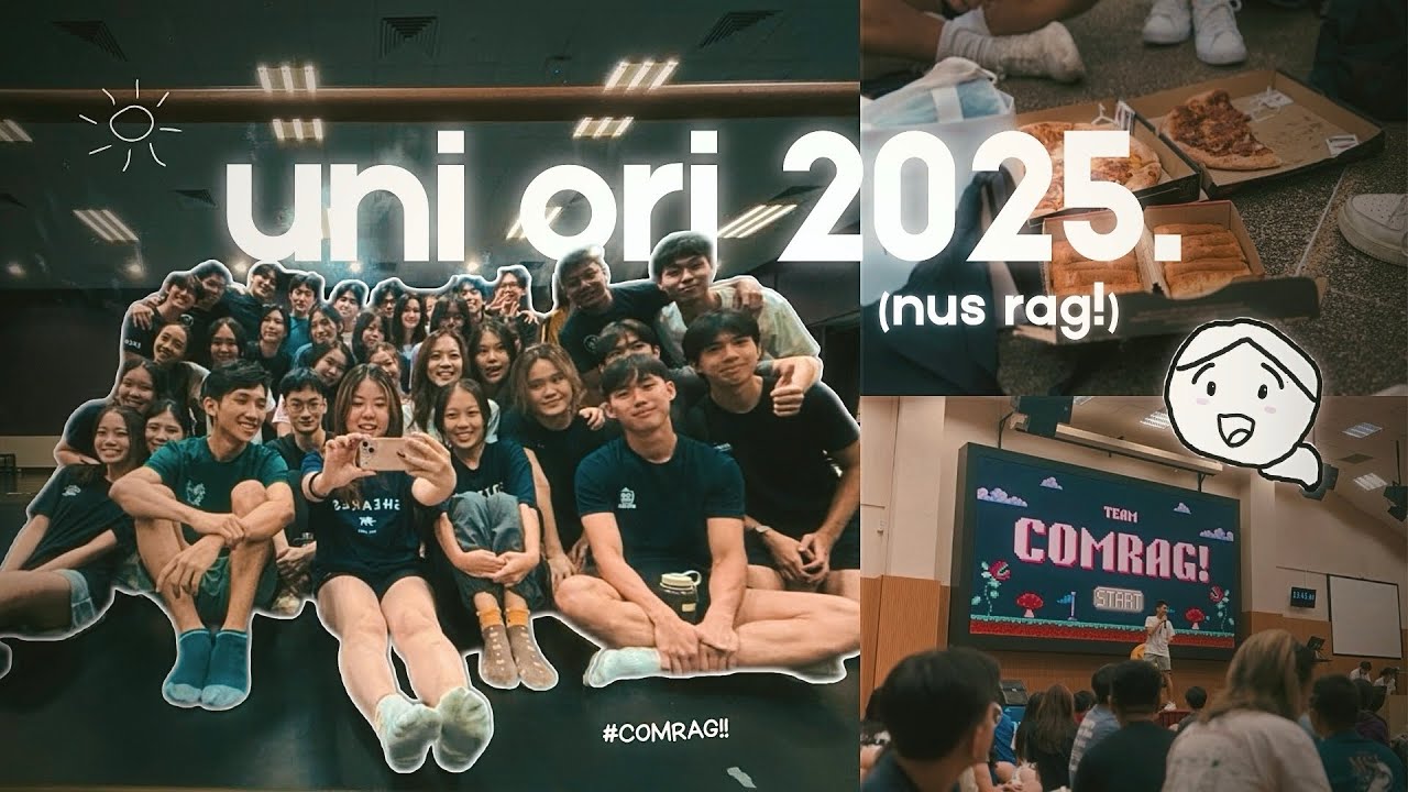 nus orientation vlog 2025 ✨🎓 | uni life in sg, computing rag induction day, food & fun 