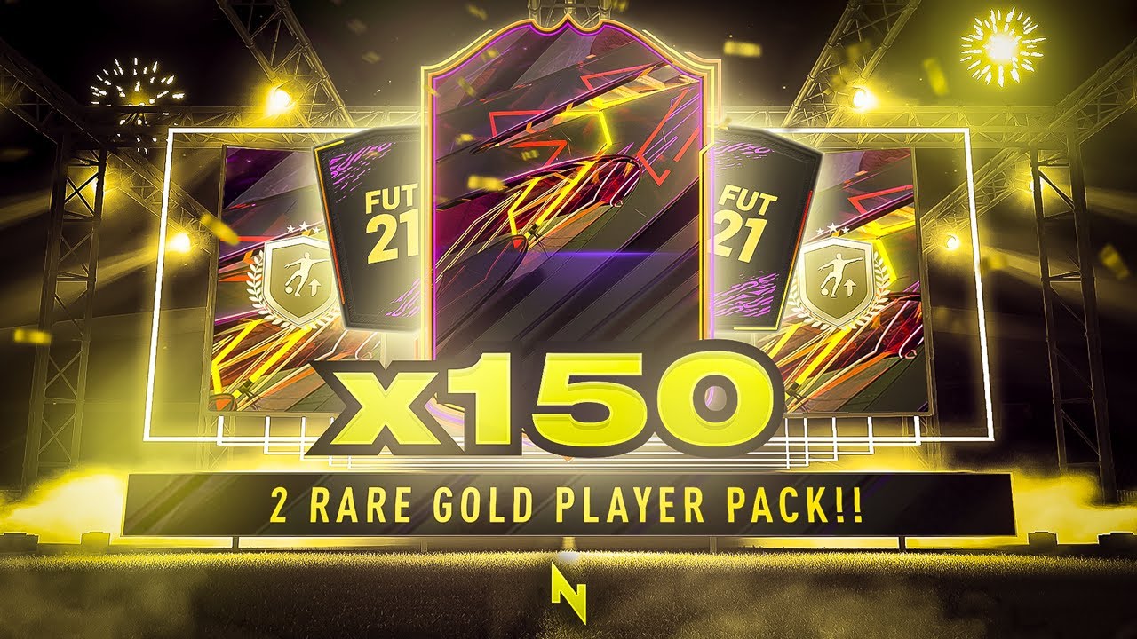 INSANE 150 x TWO RARE GOLD PLAYER PACKS! FIFA 21