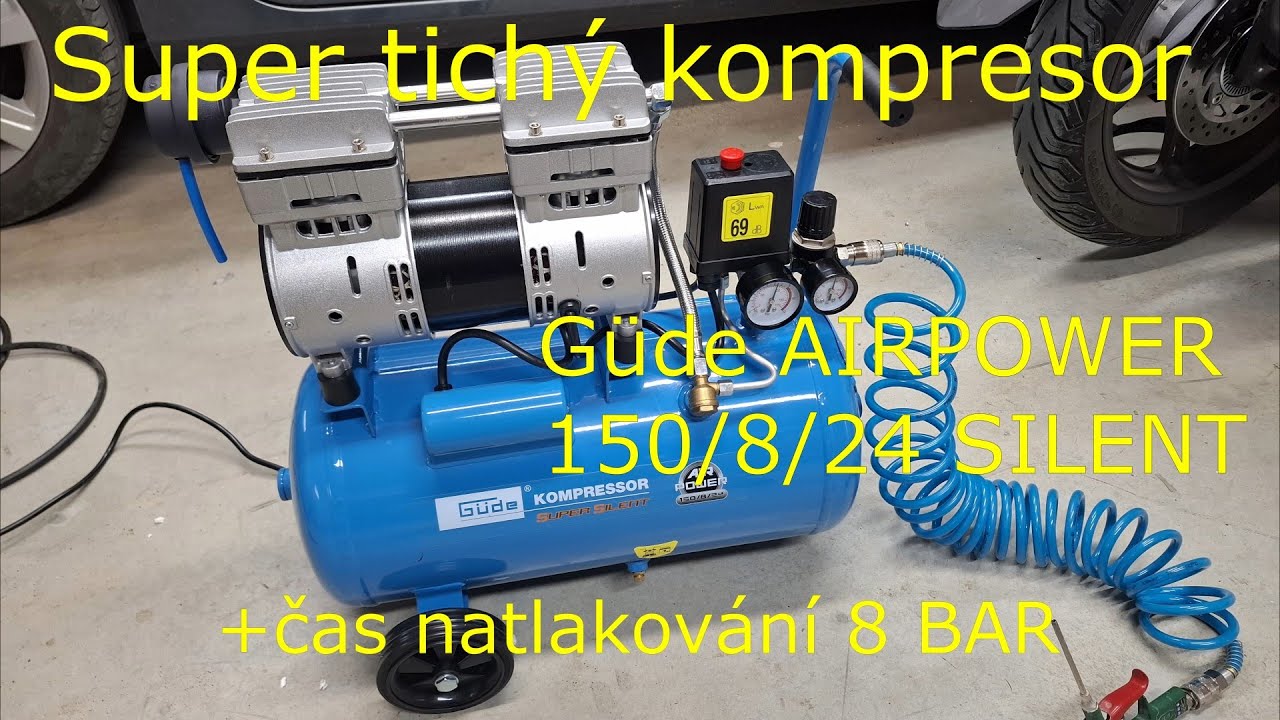 Kompresor Güde AIRPOWER 150/8/24 SILENT, super tichý kompresor, #compressor #kompresor