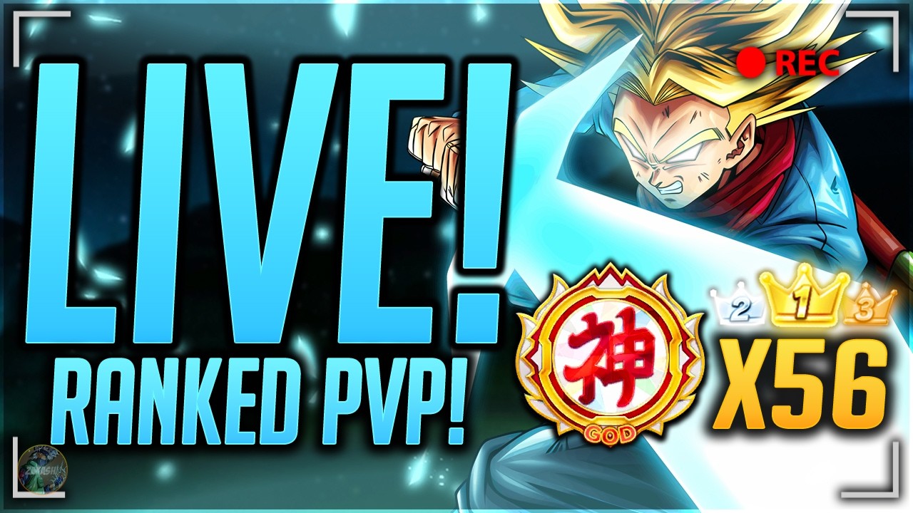 LIVE! Ranked PvP New ULTRA Trunks Hunting! (Dragon Ball Legends)
