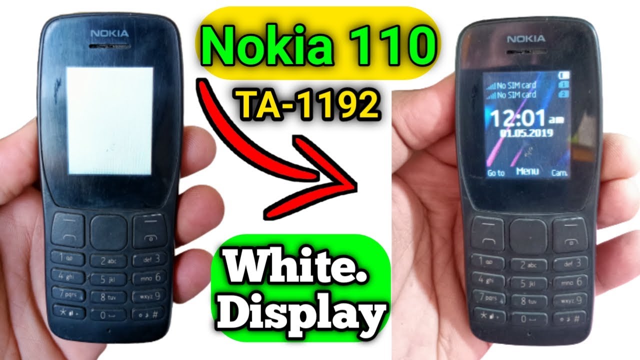 All Nokia Mobile [[PowerOn display Ok 5s]] then white screen. problem solution By U4UGSM
