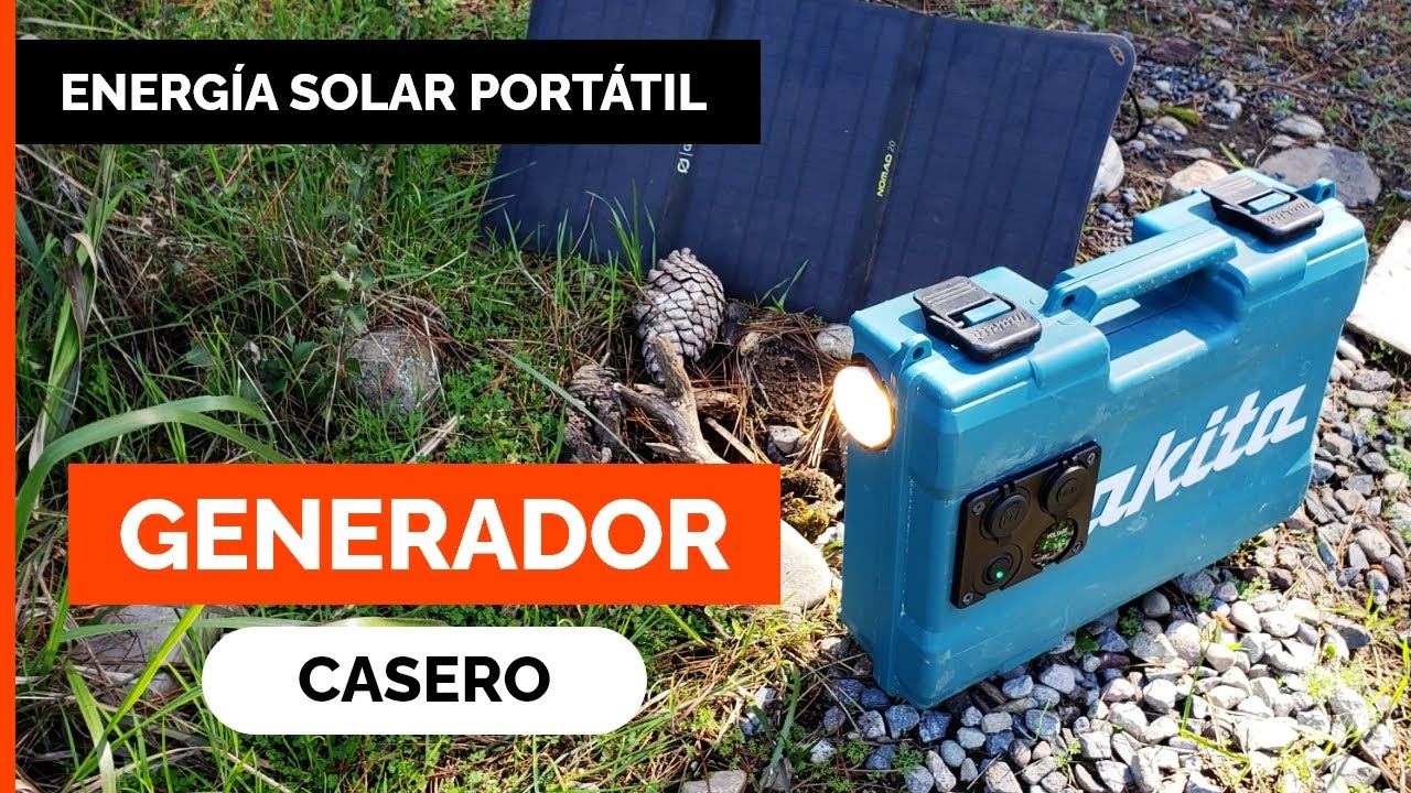 ENERGÍA GRATIS! ☀️ Estacion de Carga Solar Portátil (generador eléctrico casero) 12V, USB y lámpara