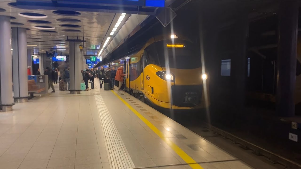 Eurostar: Vertrekt van Schiphol Airport - NS ICNG | Cabinerit: Schiphol Airport - Amsterdam Zuid 