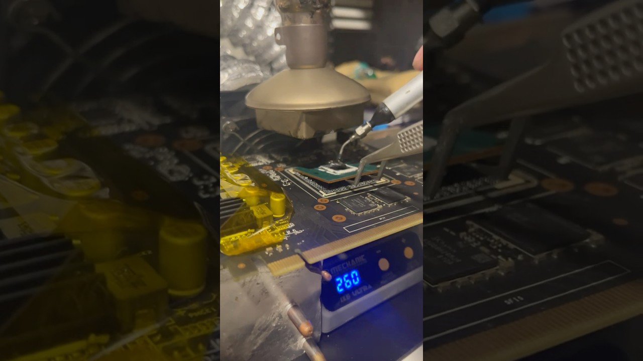 Retiro del Chip Gr&aacute;fico en GTX 1060 MSI