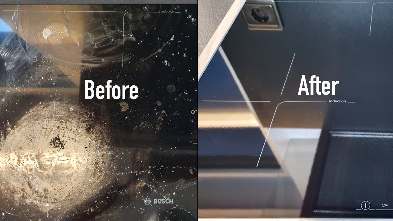 как почистить стеклянную плиту с помощью ингредиентов, которые уже есть на вашей кухне / чистка п...