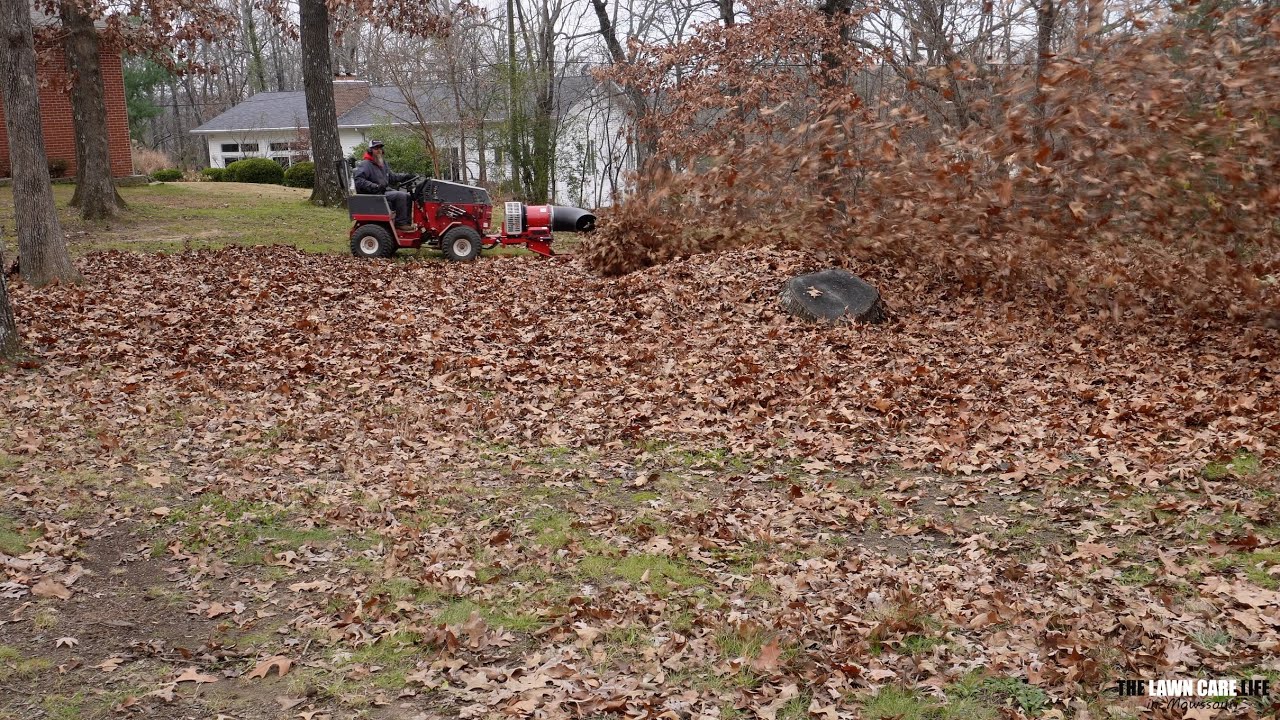 Машина для уборки листьев EXTREME Leaf MACHINE привела этот участок в порядок! На уборку граблями...