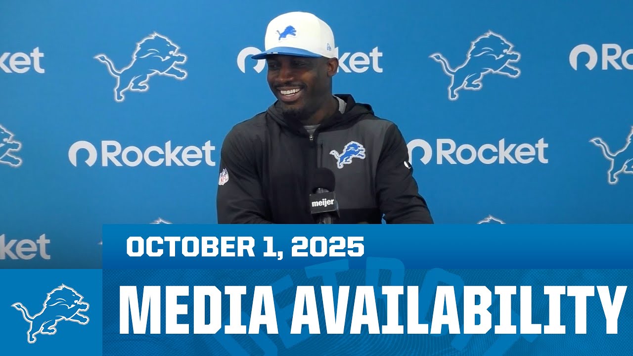 Detroit Lions assistant coaches meet with the media | October 1, 2025