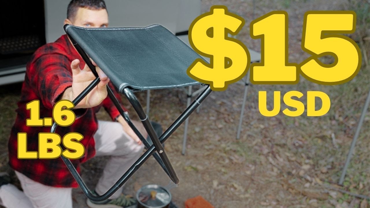 Fast Portable Folding Stool Review..Mini  Lightweight Hiking/Camping Chair