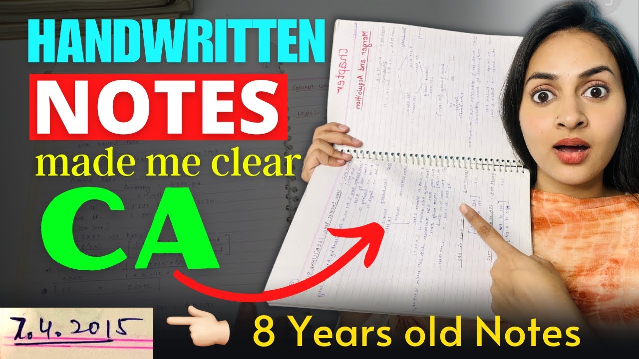 My Handwritten Notes that made me CA 📝| How to make Perfect Notes | Azfar Khan