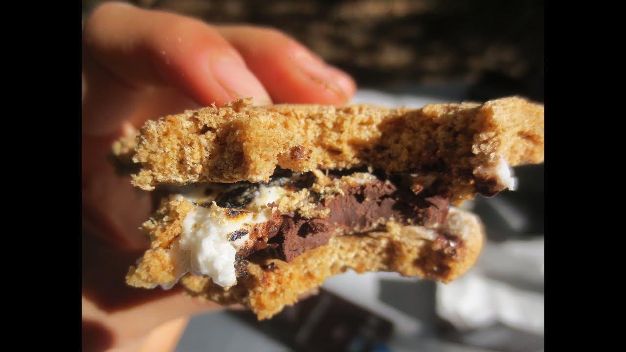 Low Fat Vegan No Oil Graham Crackers for Camping SMORES