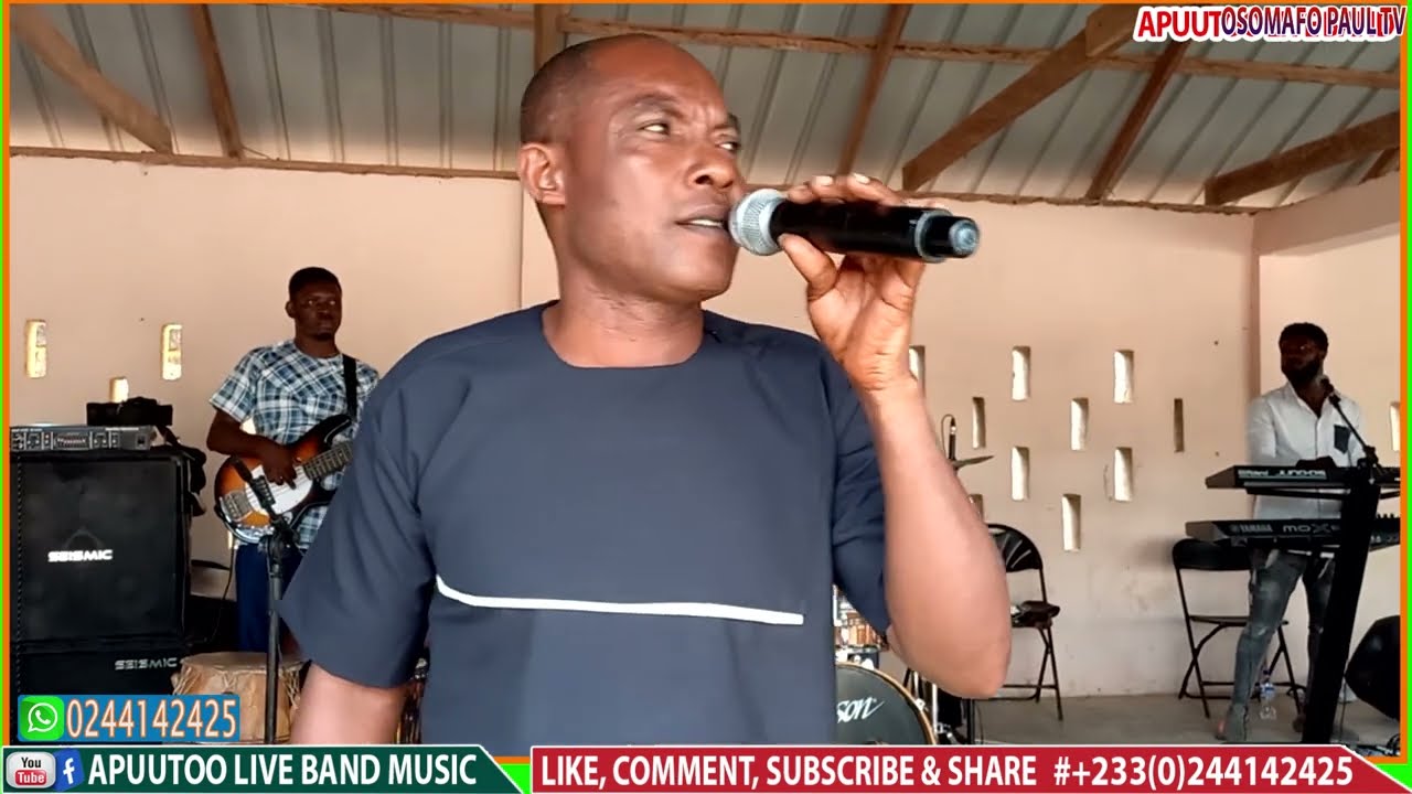 APUUTOO LIVE BAND MUSIC WITH OSOMAFO PAUL ON ALEX KONADU SONGS AT BOAMANG