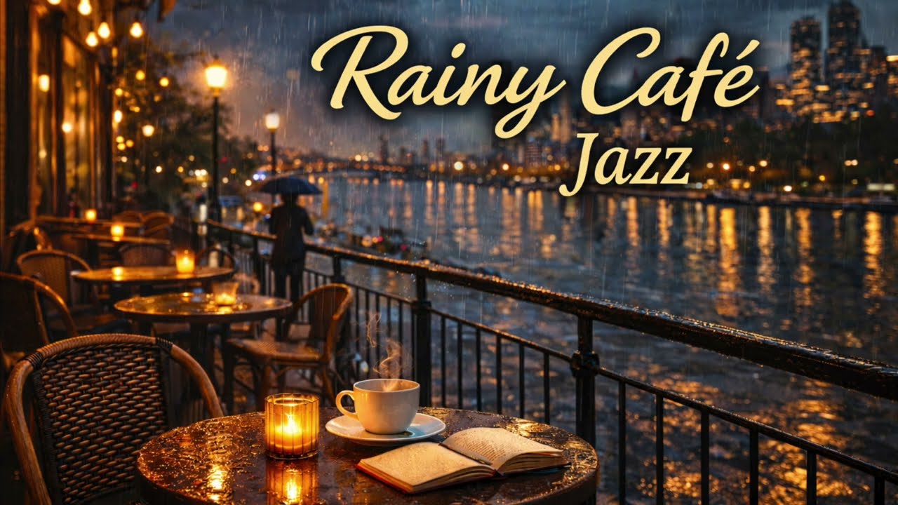 Rainy Café Jazz ☕ Smooth Jazz for Studying, Relaxing & Focus