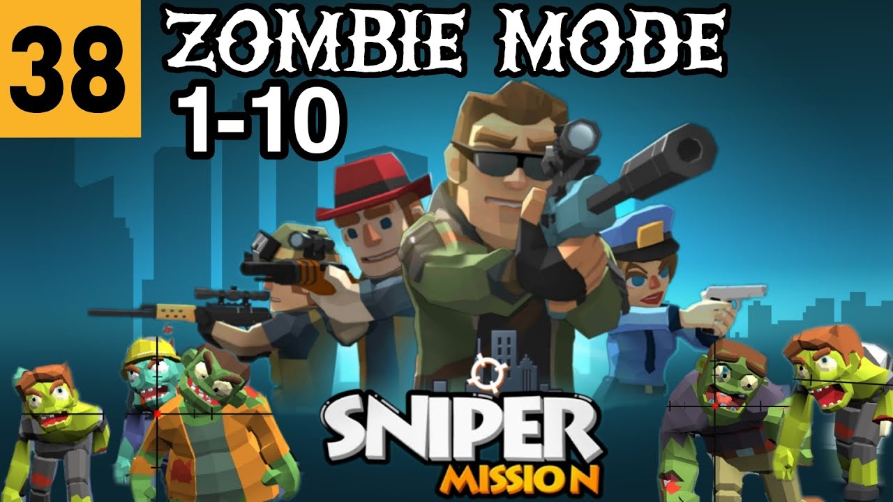 Sniper Mission  Zombie Mode 1-10 | Sniper mission gameplay | Invincible Sigog