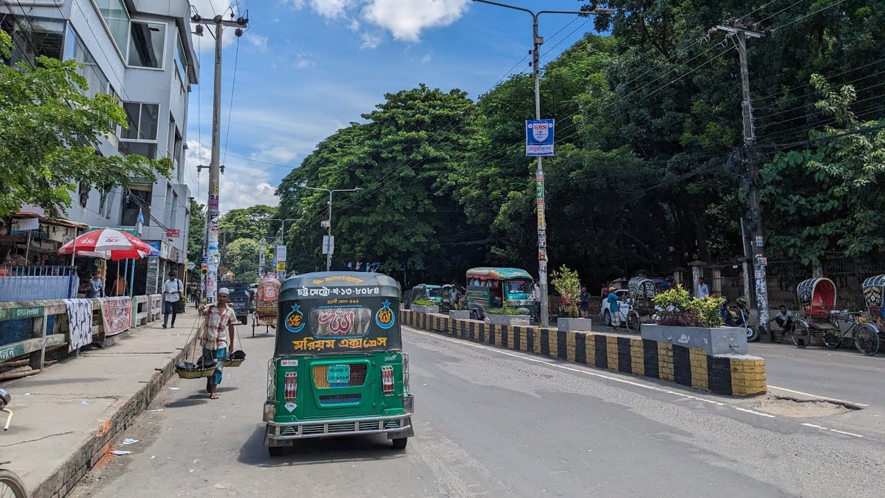 Agrabad commercial area walking tour sunny Day july 2023 | Bangladesh, double mooring ,Agrabad, CTG