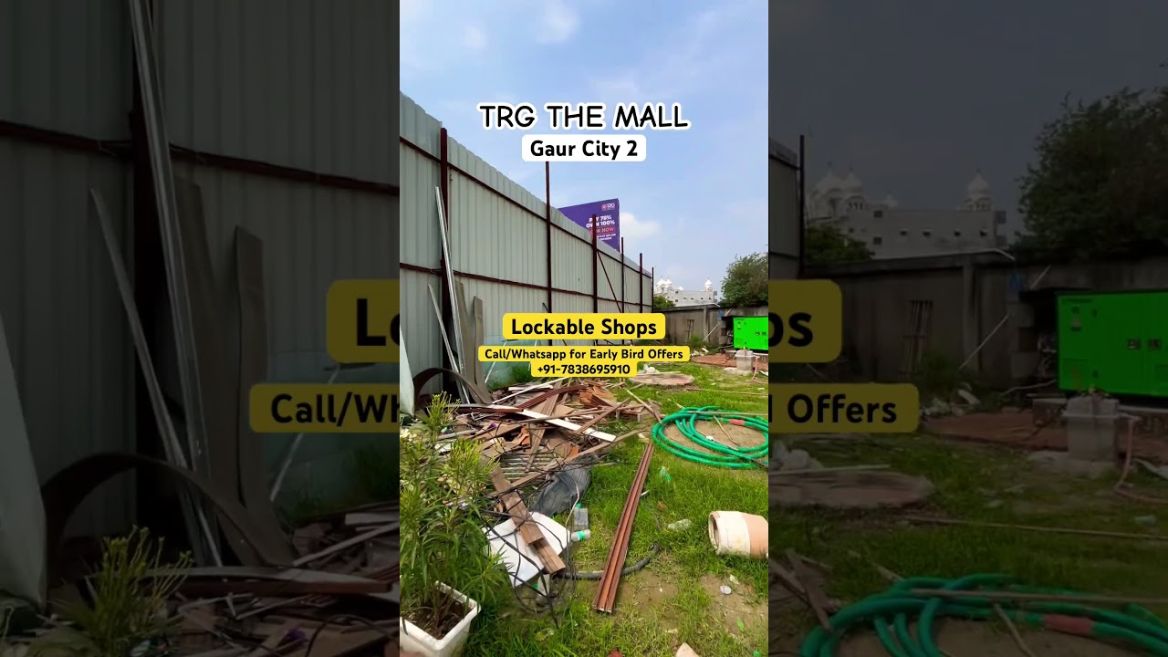 TRG THE MALL | Gaur City 2 | Lockable Shops | Near Crossing Republik | Investment Opportunity
