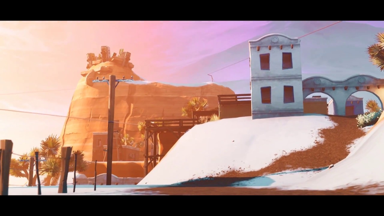 Fortnite - Christmas/SNOW MAP Overview (Cinematic Pack #9)