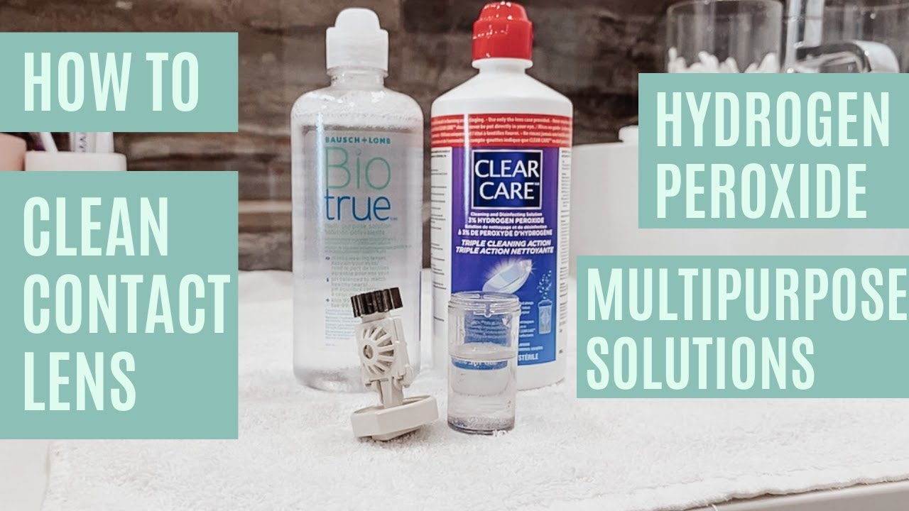 HOW TO: CLEAN CONTACT LENS | 2 WAYS