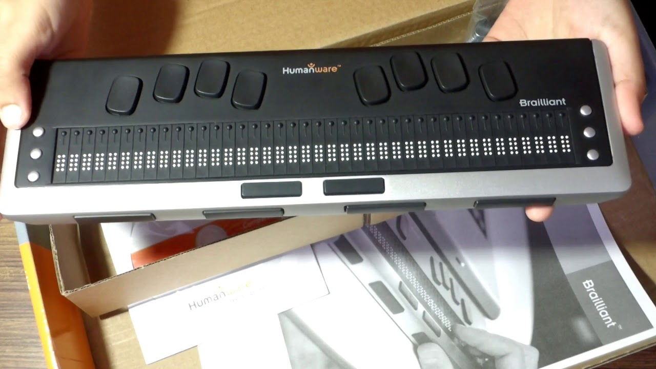Brailliant BI40 Braille Display Demostration