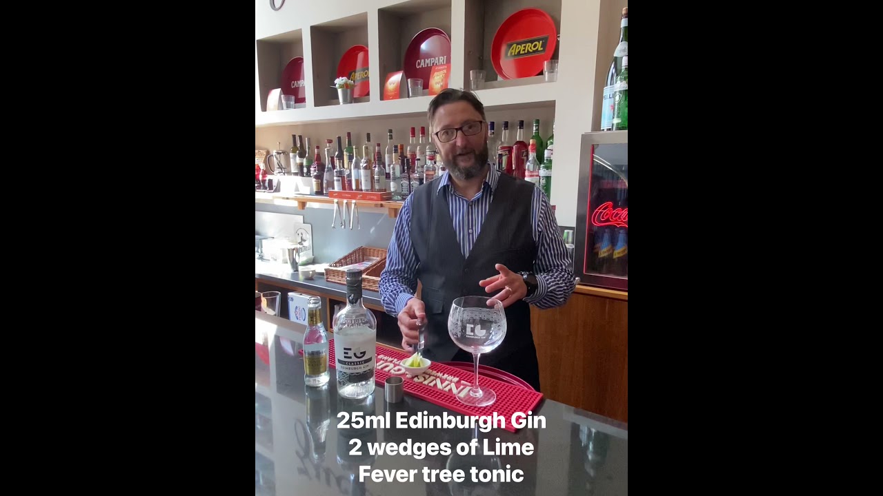 Classic Edinburgh Gin and Fever tree Tonic